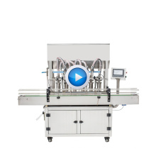 Paste liquid filling sealing capping labeling machine production line